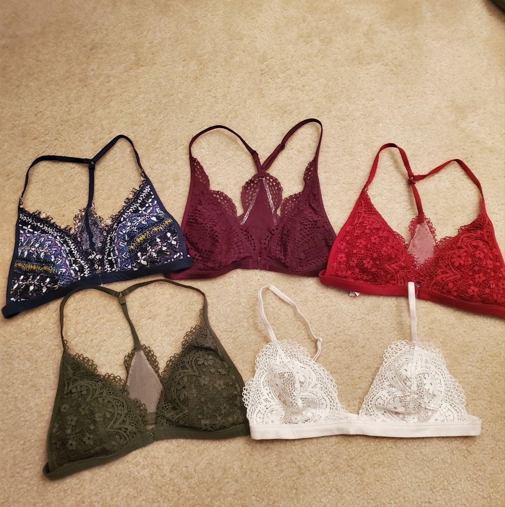 Victoria Secret bralettes multiple colors. All size s.